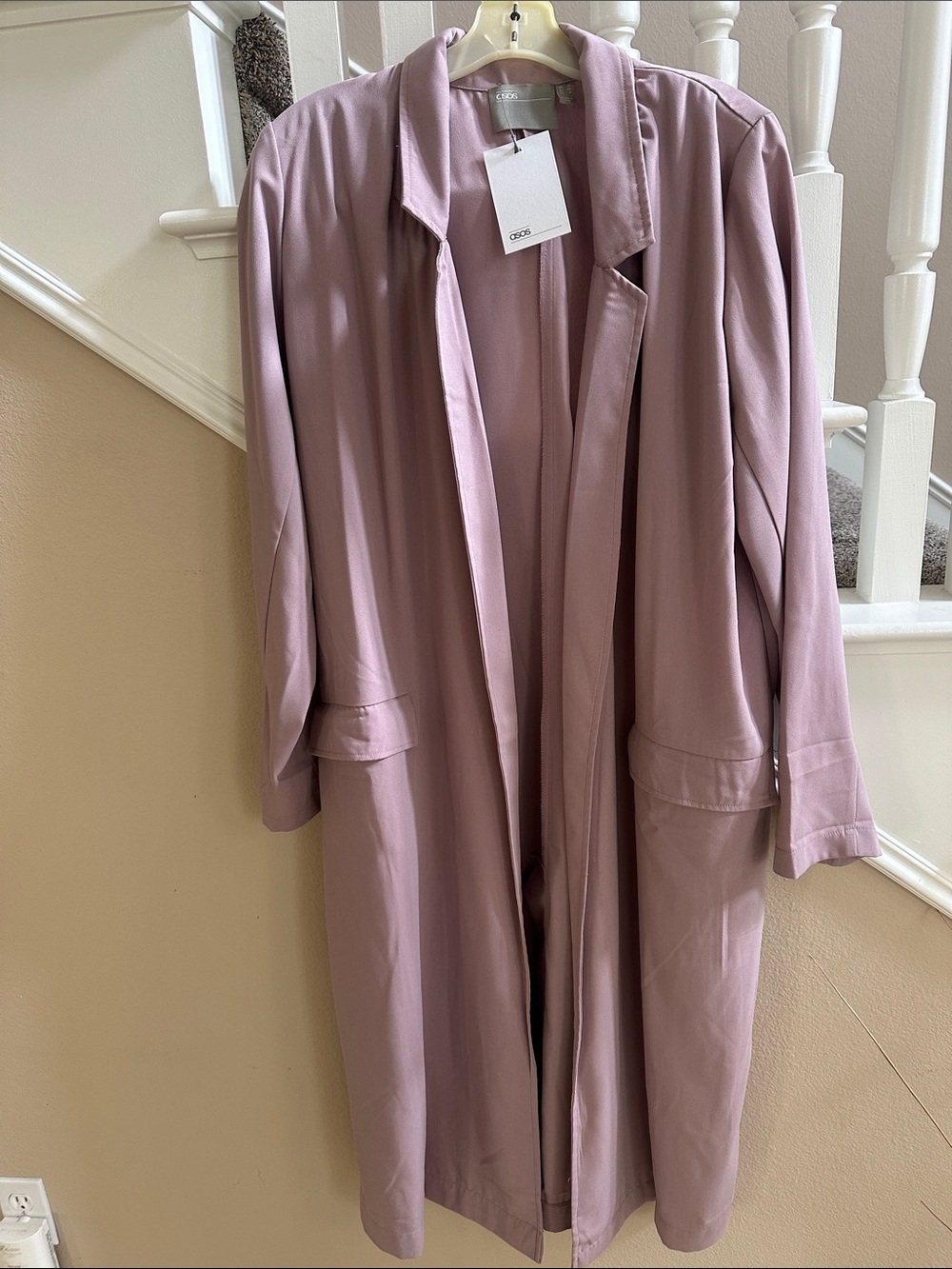 ASOS Blush Pink Trench Coat